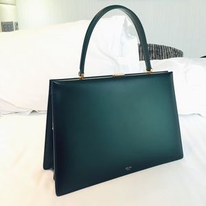 Authentic Old Celine clasp bag